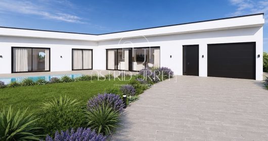 Maison individuelle neuve avec jardin et garage