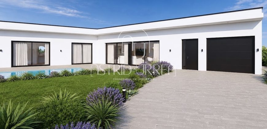 Maison individuelle neuve avec jardin et garage